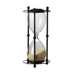 1 Hr. Hourglass Sand Timer, Stand With Tan Sand