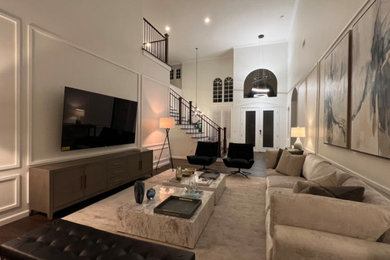 Living room - contemporary living room idea in Orlando