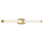 Access Lighting - Access Lighting 62542LEDD-BG/OPL Madison, 39.25" 32W 1 LED Bath Vanity - Warranty:   ColoMadison 39.25 Inch 3 Brushed Gold Opal GlUL: Suitable for damp locations Energy Star Qualified: n/a ADA Certified: YES  *Number of Lights: 1-*Wattage:32w Dedicated LED bulb(s) *Bulb Included:Yes *Bulb Type:Dedicated LED *Finish Type:Brushed Gold
