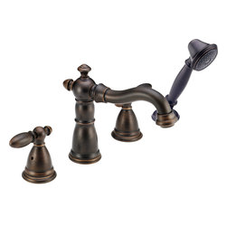 Delta Victorian&reg; Roman Tub With Hand Shower Trim - Tub And Shower Faucet Sets