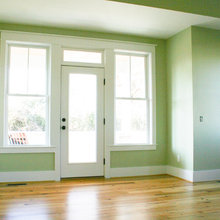 Meeting Room with new green sofa