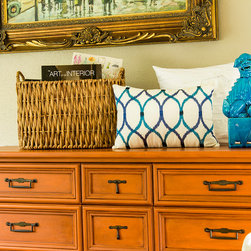Barcelona Orange Midcentury chest - Accent Chests And Cabinets