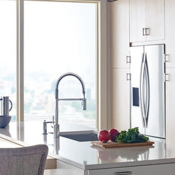 Align&trade; Chrome One-Handle Pre-Rinse Spring Pulldown Kitchen Faucet - Products
