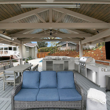 Poolside Outdoor Living Space in Danville, CA