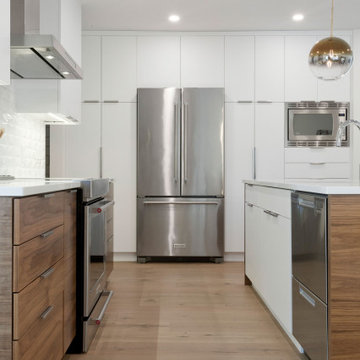 Contemporary Walnut Kitchen