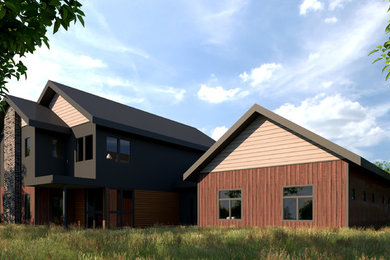Example of a minimalist home design design in Other