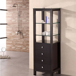 Contemporary Linen Cabinet - Bathroom Cabinets