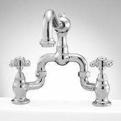 PEMBINA BRIDGE KITCHEN FAUCET - CROSS HANDLES - Kitchen Faucets