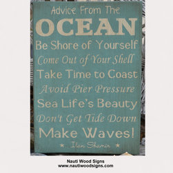 Rustic Vintage Beach Decor Wall Art Signs - Novelty Signs