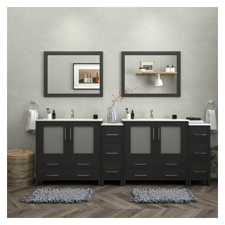 EVIVA Epic 96 Inch Transitional Blue Vanity