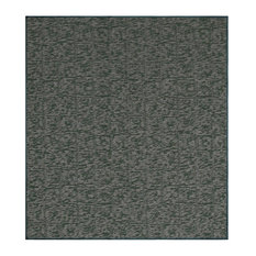 Modern Indoor/Outdoor Commercial Geometric  Rug - Green, 3' x 3' Area Rug