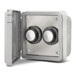 Double Flush Mount with Deep Gang Box (Includes 2 INF Input Regulators) - Outdoor Products