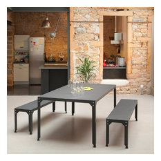 Matiere Gris Hegoa Metal Dining Table | 3 Sizes | 30 Colours