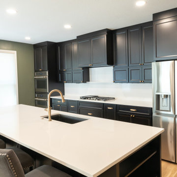 Overland Park Kitchen Remodel with Pantry Addition + Speakeasy Powder Bath