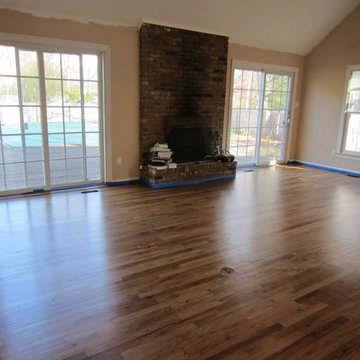 EAST HAMPTON: RUSTIC RED OAK REFINISHED WITH FRUITWOOD STAIN AND BONA TRAFFIC HD