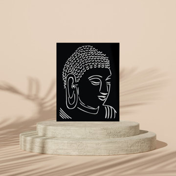 Lord buddha layered wall art