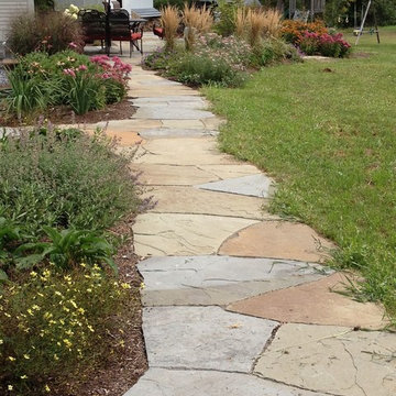 pieced bluestone path