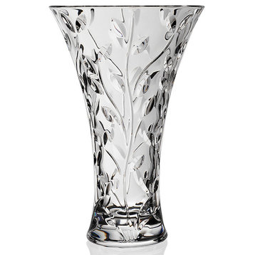 RCR 11" Laurus Crystal Vase, By Lorren Home Trends