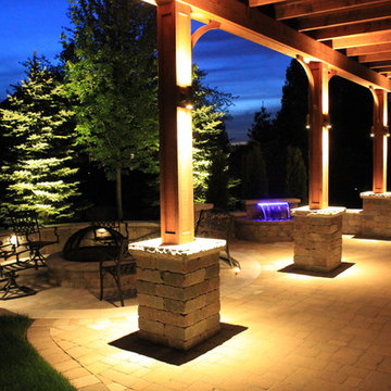 Pergola and Patio in Cobblestone