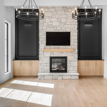 Sherwood Park Custom Home - Rift Cut White Oak with Natural Lacquer