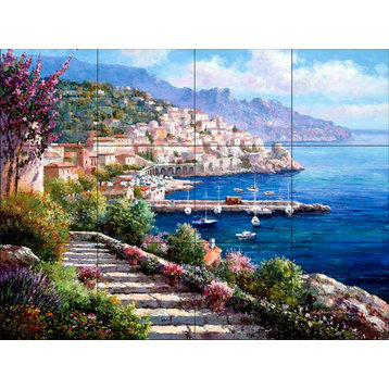 Tile Mural, Amalfi Coast by Sam Park/Soho Editions