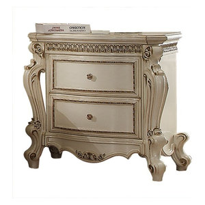 Acme Deoss Nightstand White Contemporary Nightstands And Bedside Tables By Gwg Outlet