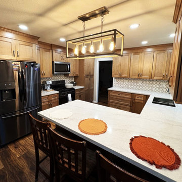 Shannon and Chad Hartley kitchen before and after