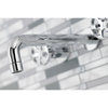 KS8021RX Two-Handle Wall Mount Tub Faucet, Polished Chrome
