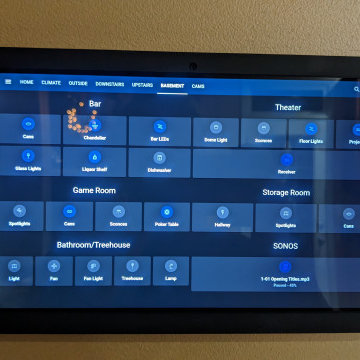 Custom security system and home automation