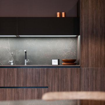 Cuisine dans un appartement prestigieux à Cannes