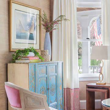 Living Room Blue Cabinet Alternate