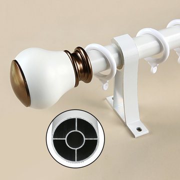QYR47 1-1/8" Diameter On Sales Aluminum Alloy Single Double Curtain Rod Sets