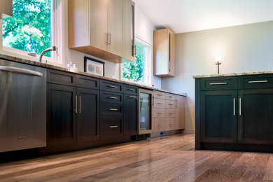 Kitchen - contemporary kitchen idea in Milwaukee