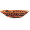 Bukedo and Raffia Coil Weave Bowl From Uganda, 12"