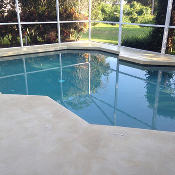 Indoor Concrete Pool Deck