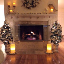 Holiday fireplace