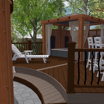 Deck Design Packages - Spiral Staircase