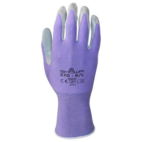 Showa Atlas Nitrile Gloves, Purple, Medium