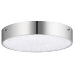 Elan Lighting - Elan Lighting 84049 Crystal Moon - 11.75 Inch 1 Led Flush Mount - Crystal Moon Creates A Shining Focal Point With ItCrystal Moon 11.75 I Crystal Moon 11.75 I *UL Approved: YES Energy Star Qualified: n/a ADA Certified: n/a  *Number of Lights: 1-*Wattage: LED bulb(s) *Bulb Included:No *Bulb Type:No *Finish Type:Chrome