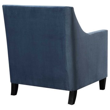Catania Modern / Contemporary Accent Arm Chair in Marine Blue