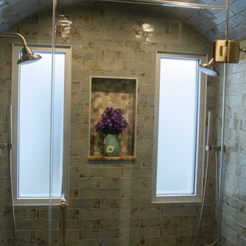 Beautiful Bath Update for Historic Tudor Steam Shower