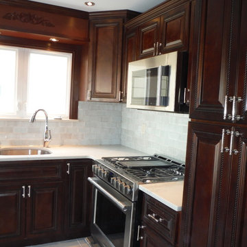 Cherry Cabinets Kitchen Renovation