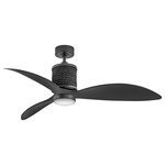 HInkley - Hinkley Marin 60" LED Indoor/Outdoor Ceiling Fan, Matte Black - Modern meets maritime in the sleek Marin. Designed with a nautical flair in mind, Marin is available in a Matte White, Metallic Matte Bronze or Matte Black finish and features composite blades. Marin is so versatile; it can be used for both indoor and outdoor spaces.