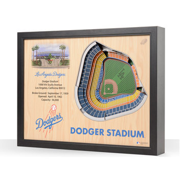 MLB Los Angeles Dodgers 25 Layer Stadiumviews 3D Wall Art