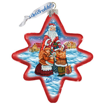 Gift Giver Santa North-Star Ornament