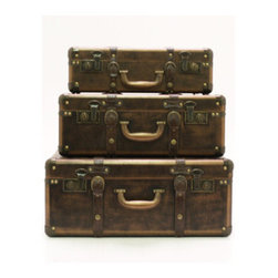Three's a Charm Suitcases - Set of 3 - Home Decor