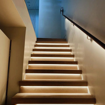 Custom staircase lighting