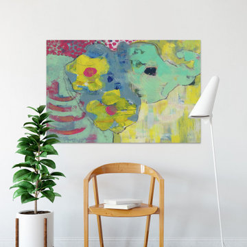 "Elephant in the Room" Painting Print on Wrapped Canvas