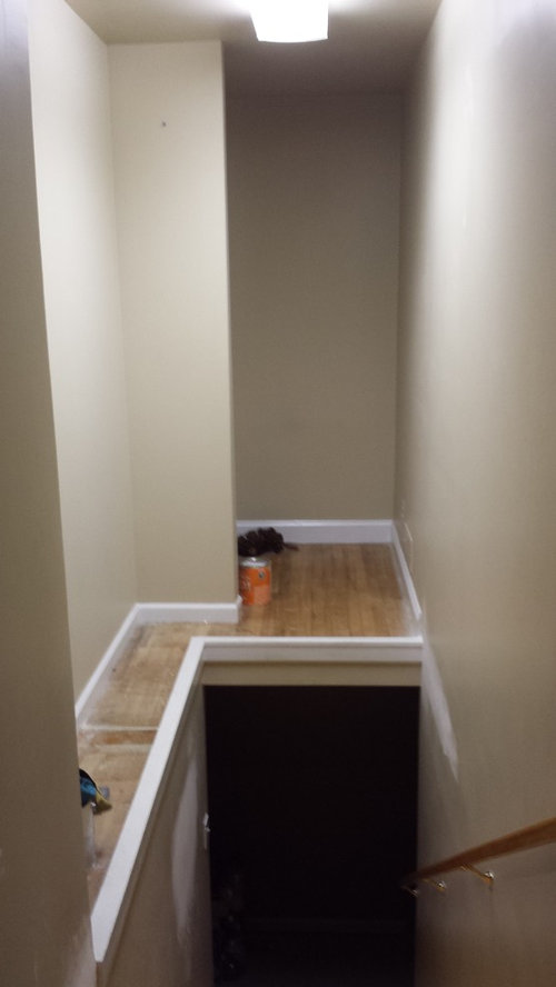 Big empty space over stairwell