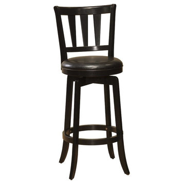 Presque Isle Swivel Counter Stool, Black